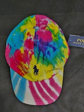 Polo by Ralph Lauren Tie-Dye Baseball Cap - Blue, Pink, Yellow, Green